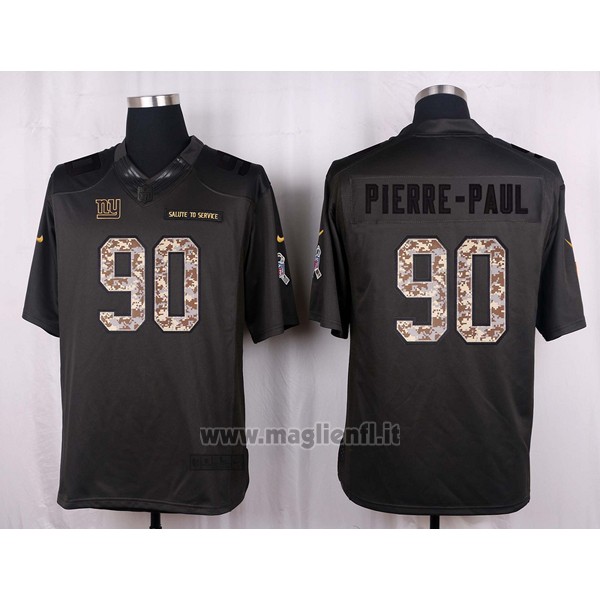 Maglia NFL Anthracite New York Giants Pierre-paul 2016 Salute To Service
